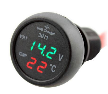 3 in 1 Digital Display Car Charger - 4x4 And More