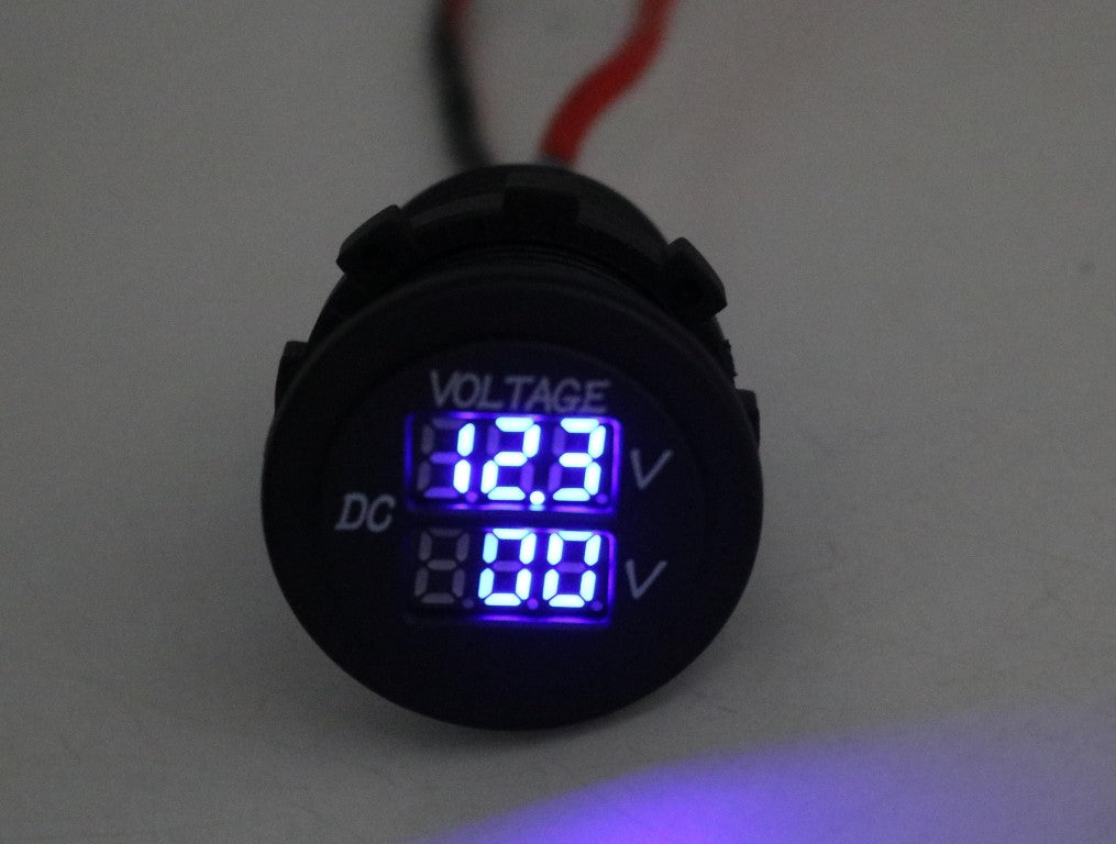 Dual Voltmeter Round - 4x4 And More