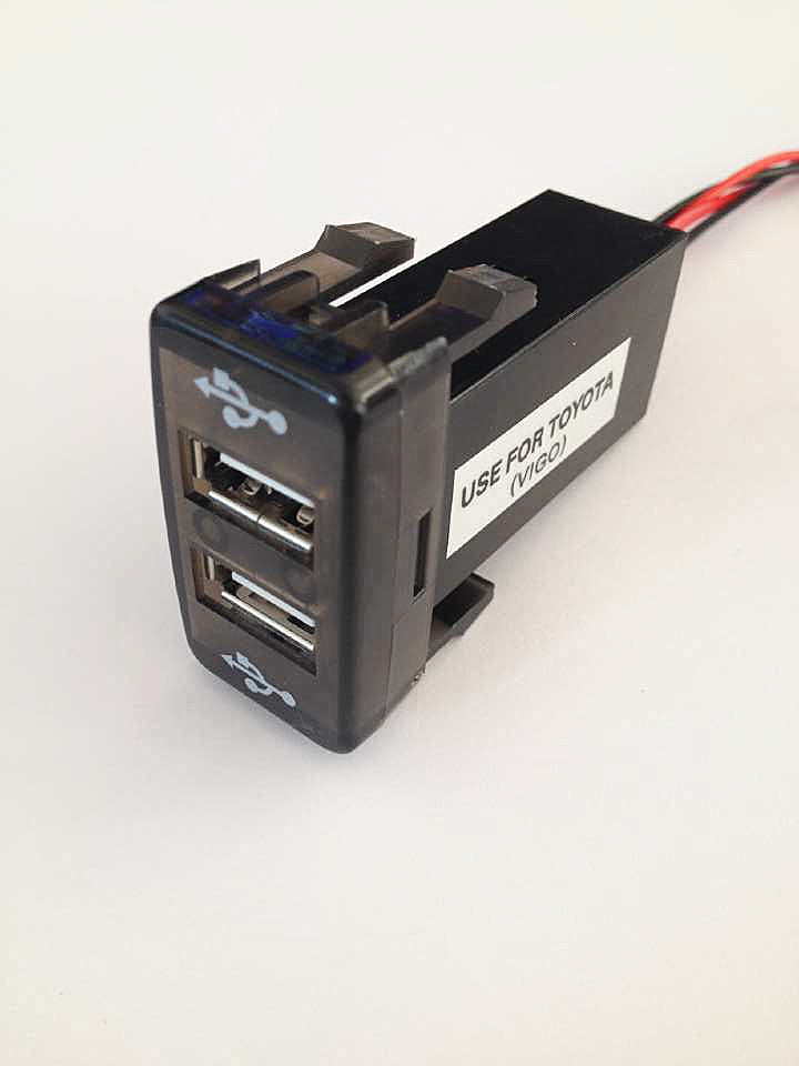 Dual USB charging port - Toyota Hilux / Prado / Revo - 4x4 And More