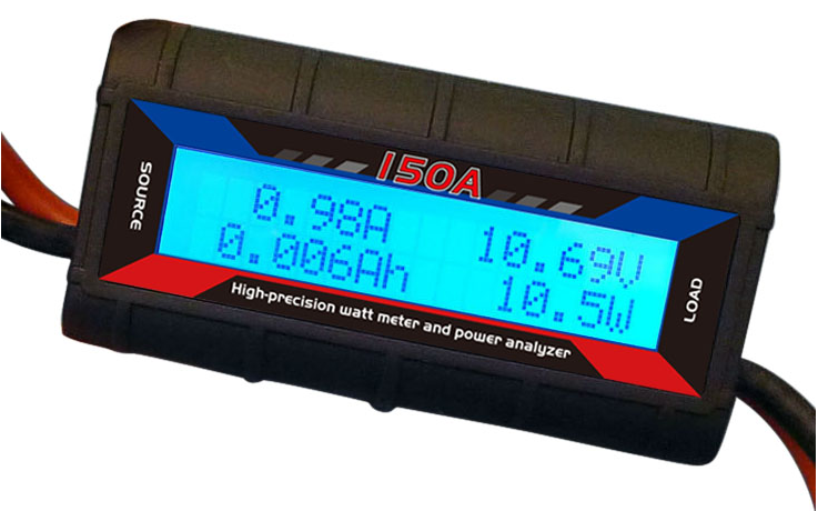 150A 60V DC Watt Meter & Power Analyzer with Backlight LCD Display - 4x4 And More