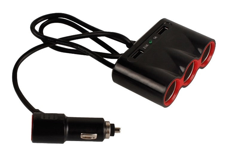 Triple Cigarette Adapter + USB - 4x4 And More